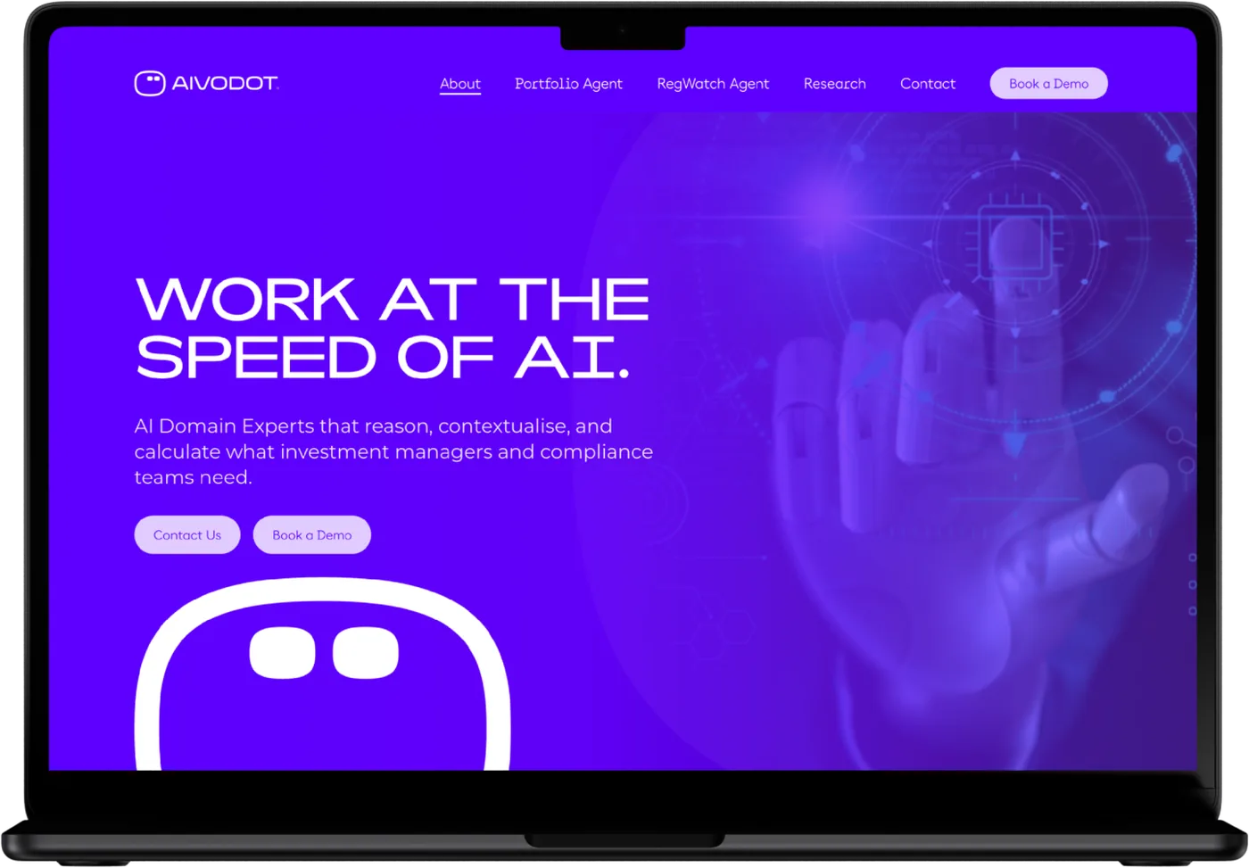AIVODOT — mockup