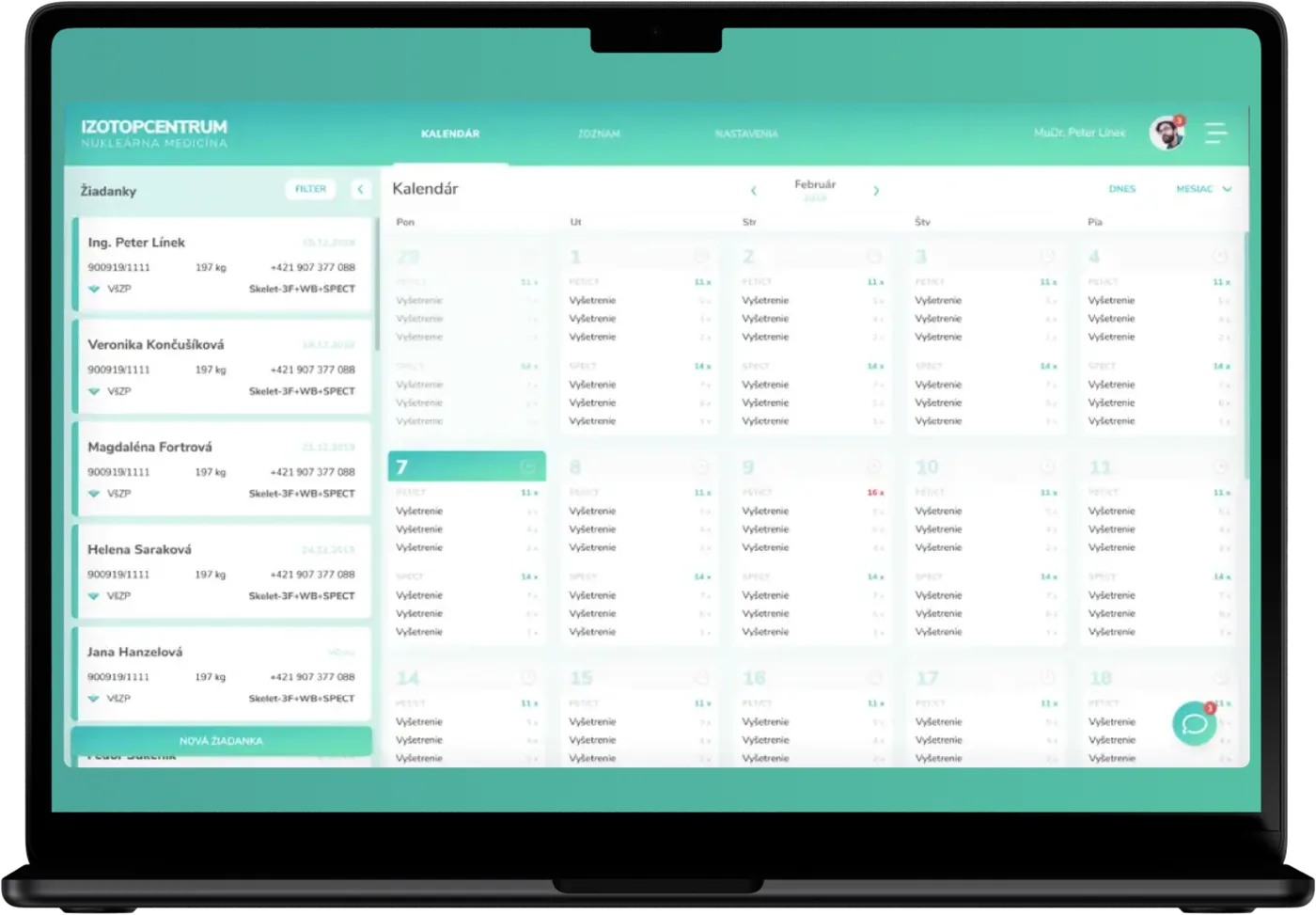 Izotopcentrum — mockup